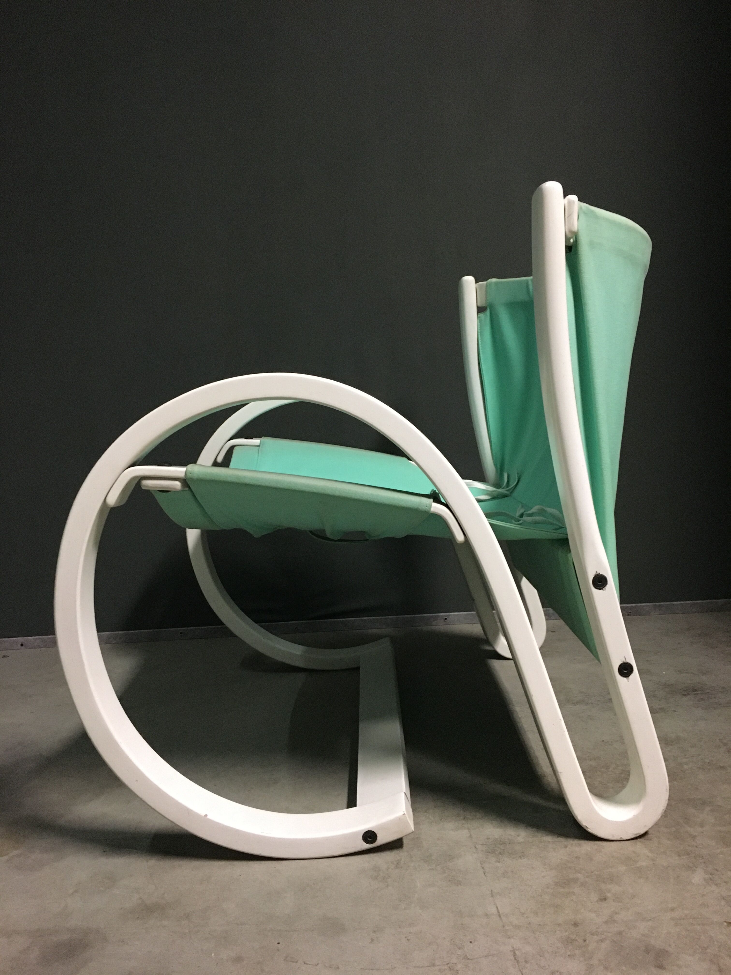 Chaises longues italiennes en contreplaqué années 1980