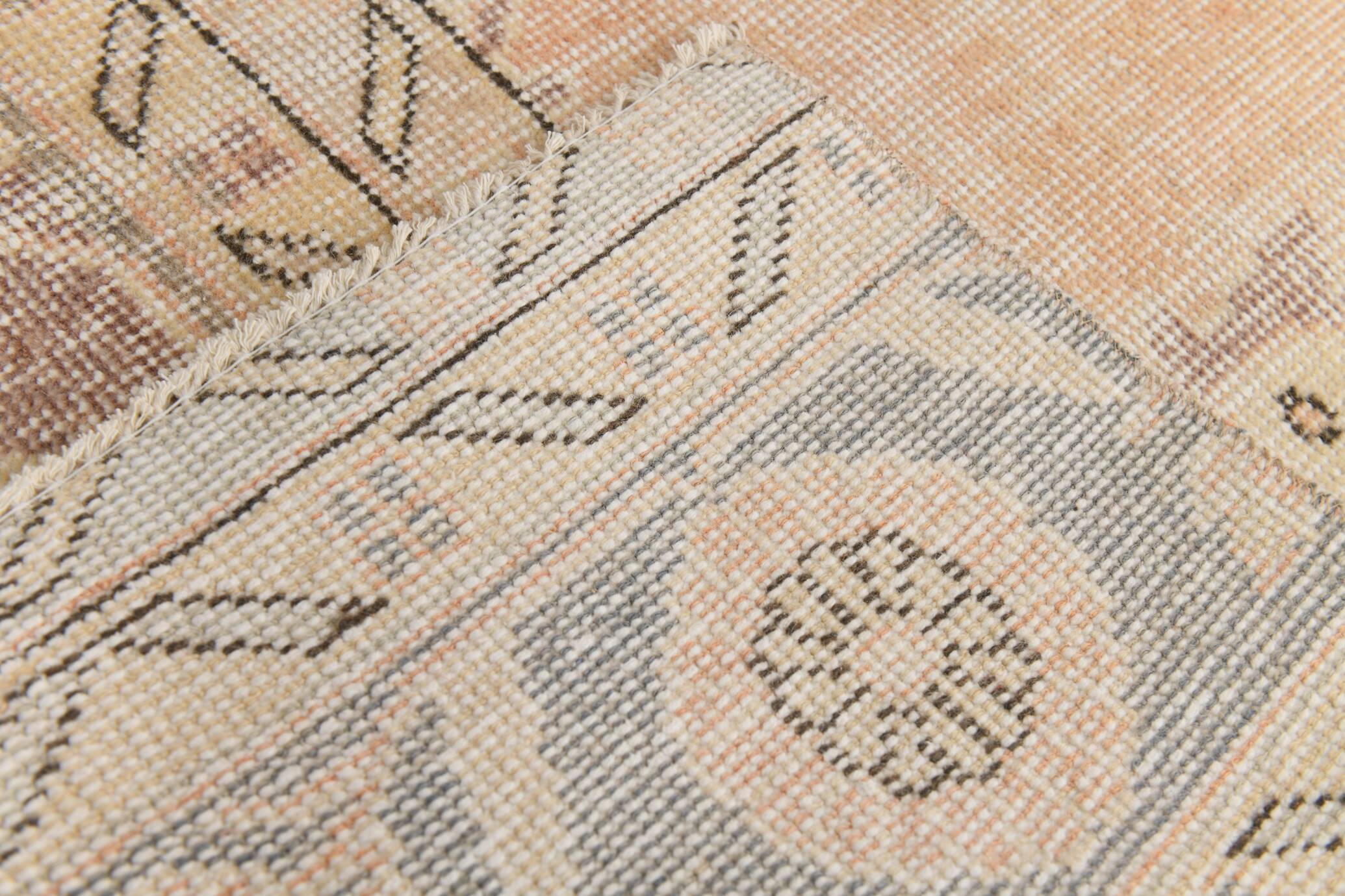 3x12 Cream Beige Persian Runner Rug 86x358Cm SK 17433