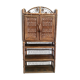 Set 2 shelves rattan bamboo vintage