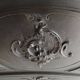 Rocaille Louis XV style headboard, black patina