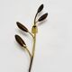 Floral Brass Wall Lamp by Rupert Nikoll