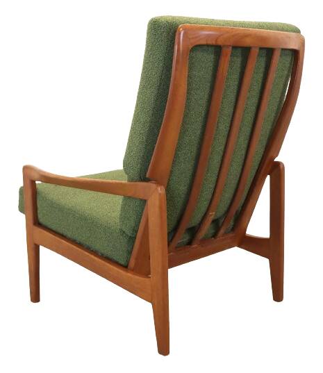 Fauteuil vintage en teck, milieu XXème