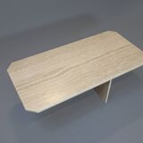 Vintage travertine coffee table, 1970s