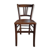 Chaise bistrot en bois Luterma ancienne vintage