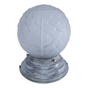 Lampe art déco boule