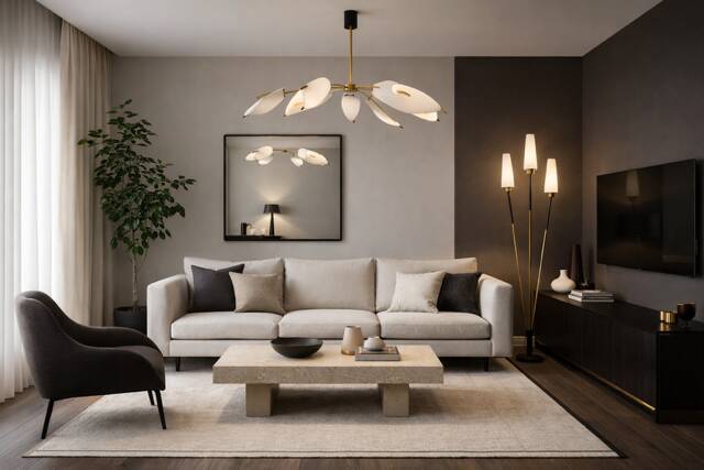 Vintage opaline tripod floor lamp