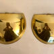Half moon golden brass wall lights Italy 60/70.