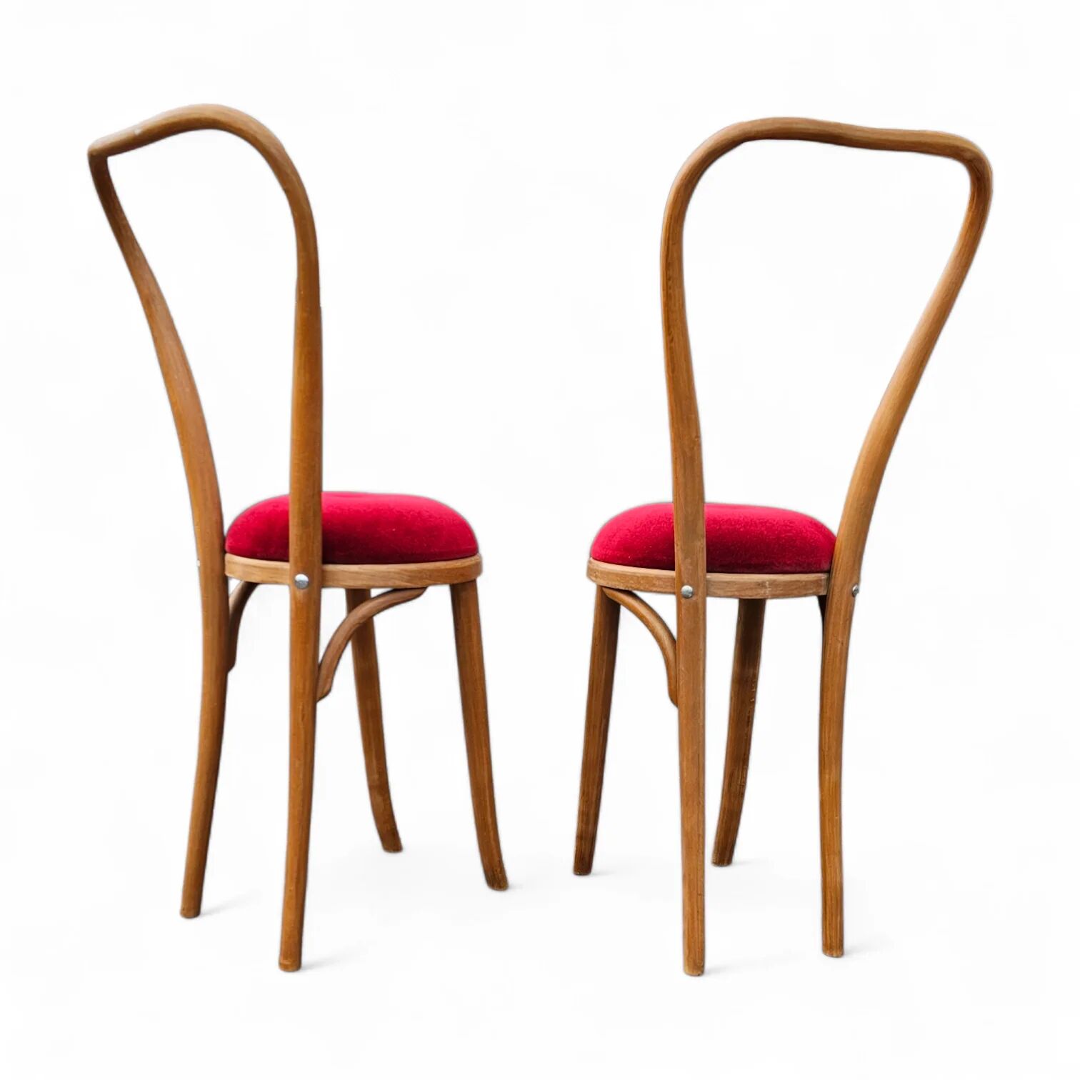 2 x rare bentwood side chair 1960s