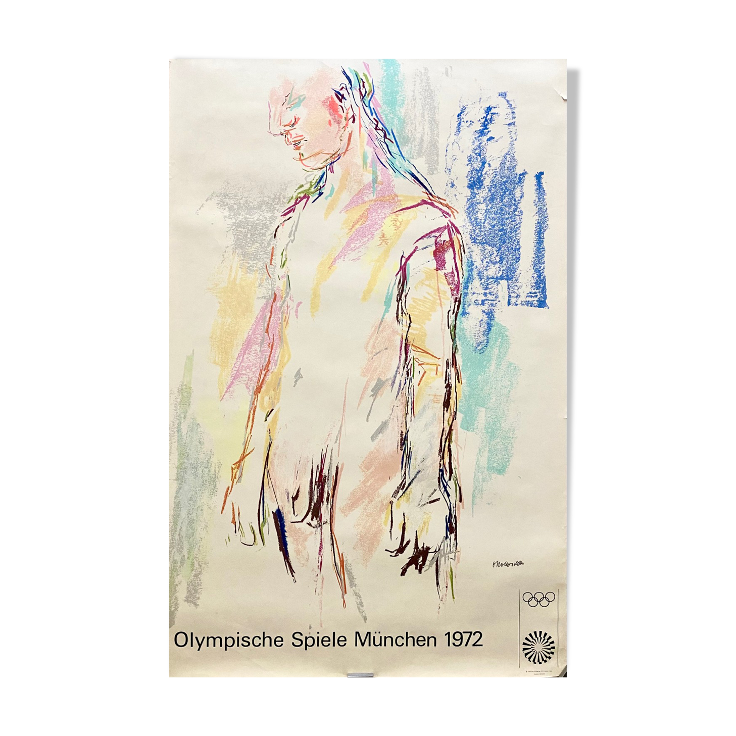 Oskar Kokoschka - original poster for the 1972 Munich Olympics