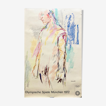 Oskar Kokoschka - original poster for the 1972 Munich Olympics