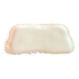 Large rectangular porcelain platter, 19th century, H&Cie France