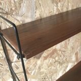 Vintage string wall shelf with 3 supports