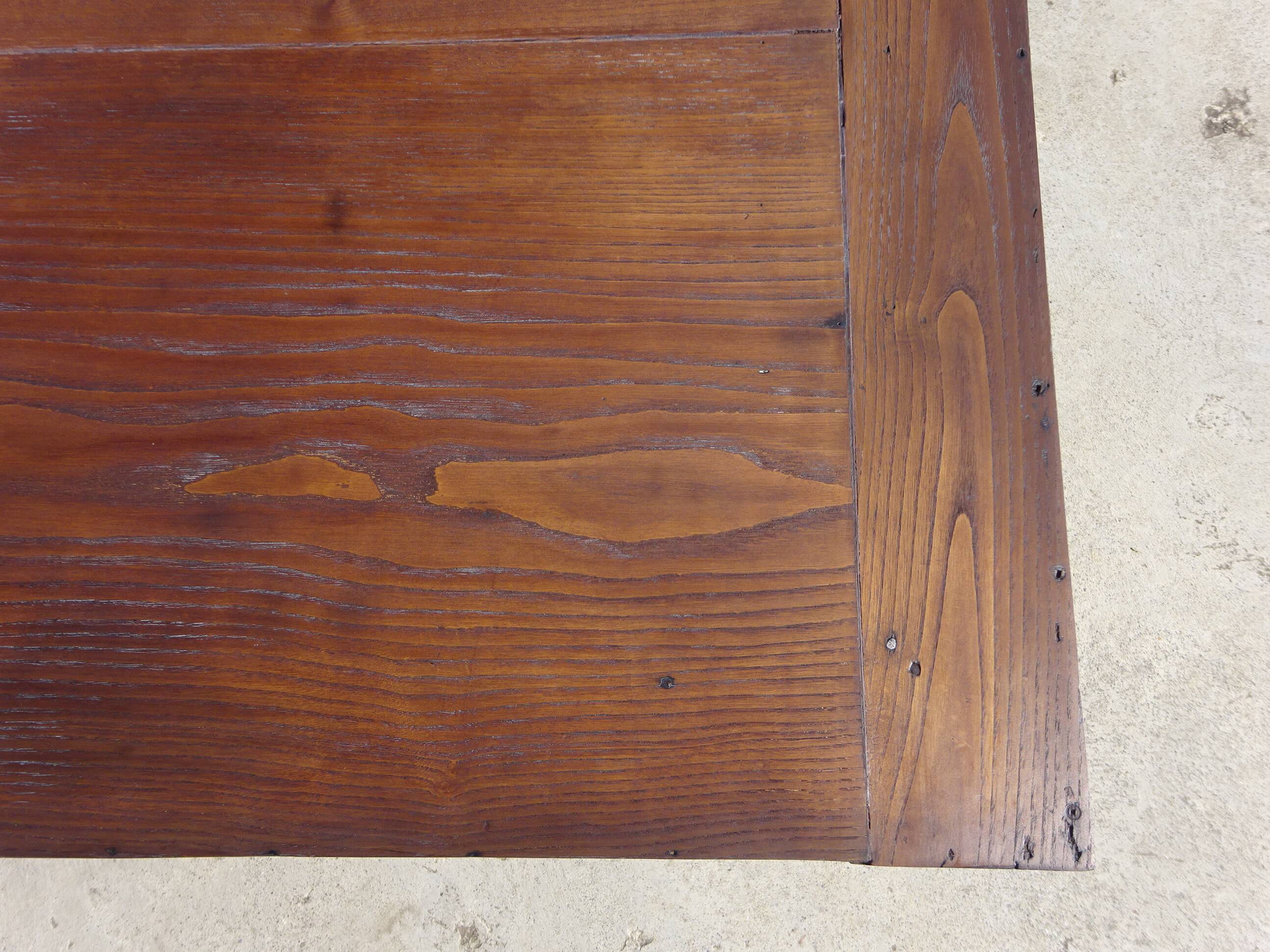 Restored solid oak farmhouse table