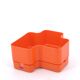 Vastill planter in orange plastic by Michael McCann