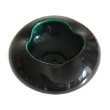 Black ceramic free-form ashtray, 1960
