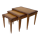 Vieille ensemble mid century ensemble de 3 tables  gigogne