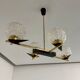 Lampe Suspension Maison Arlus 4 feux design français année 60