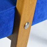 Original 60s icon, armchair 366 designer J. Chierowski, blue