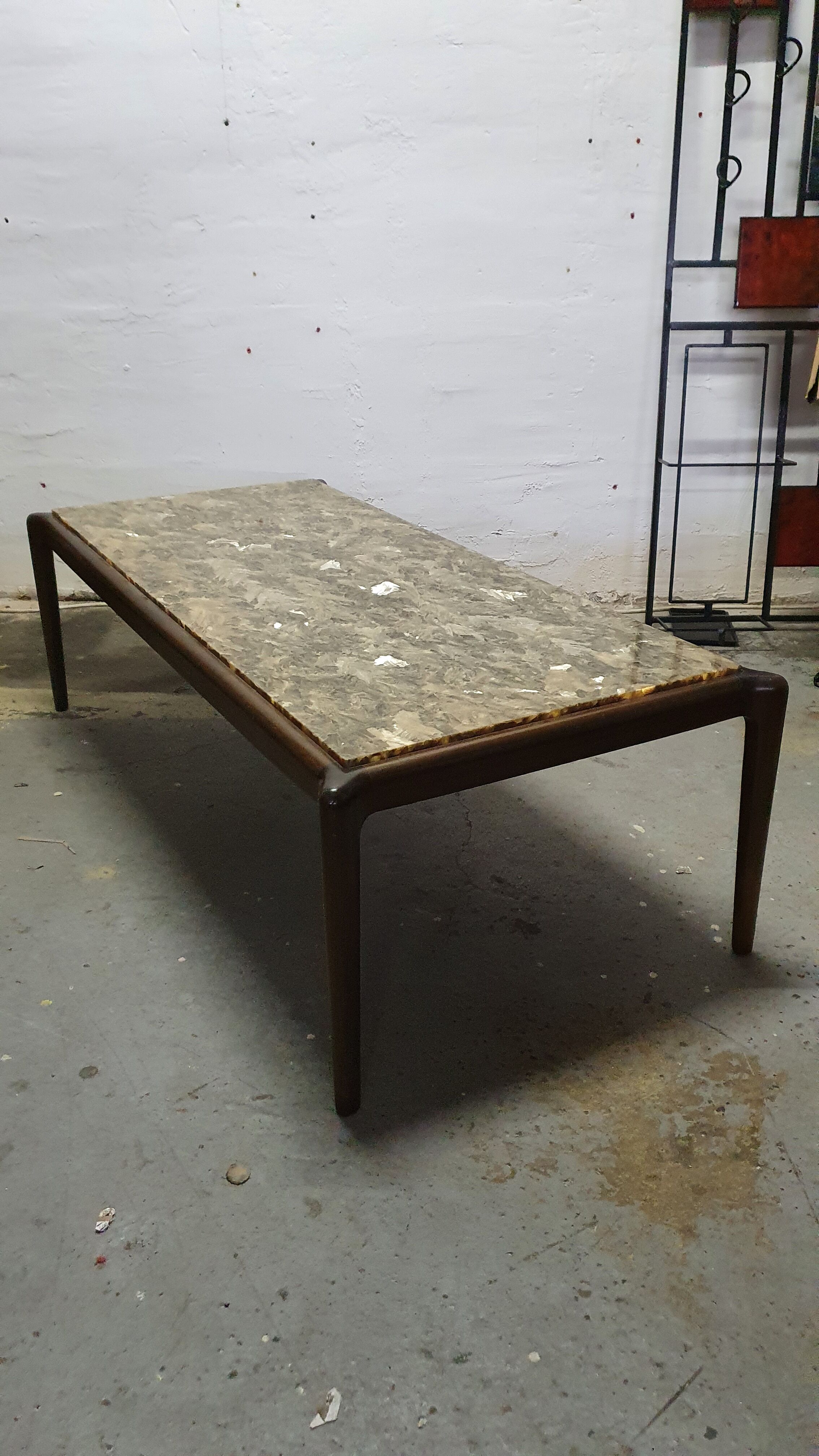 Coffee table top resin onyx 60s