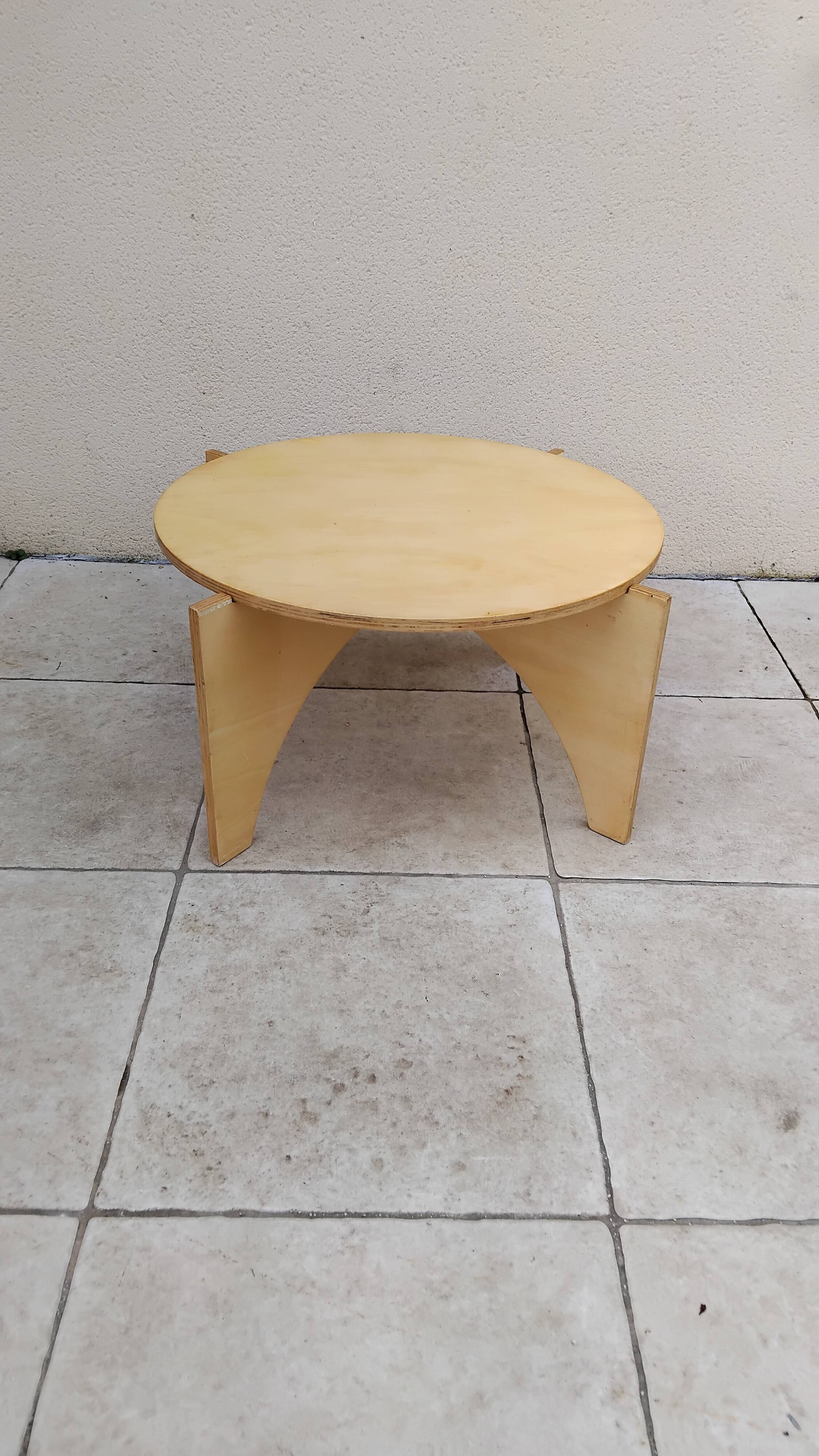 Vintage folding coffee table from the 70s/80s