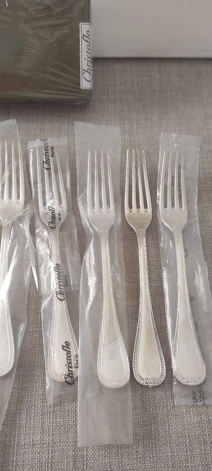 Set of 12 forks by Christofle