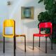 Série de 8 chaises design Pop année 1970-80