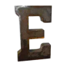 Industrial iron letter "E"