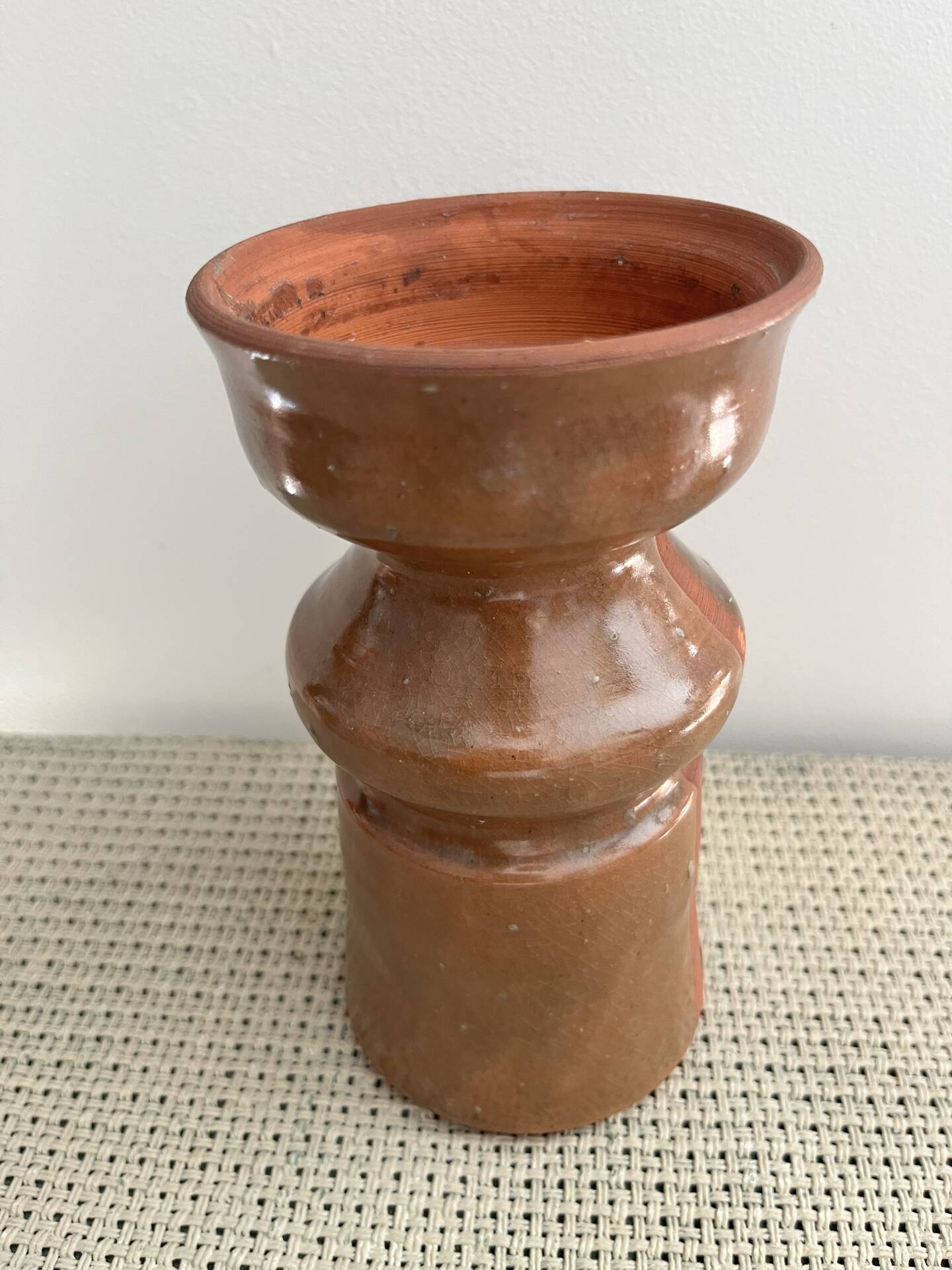 Vase en terre cuite vernissée