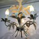 3-Light Leaf Chandelier