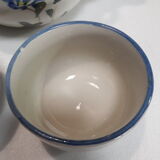 Service à thé chinoisant théière 2 tasses grès vernissé
