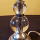 Jacques ADNET lamp base in crystal. Modernist art deco.