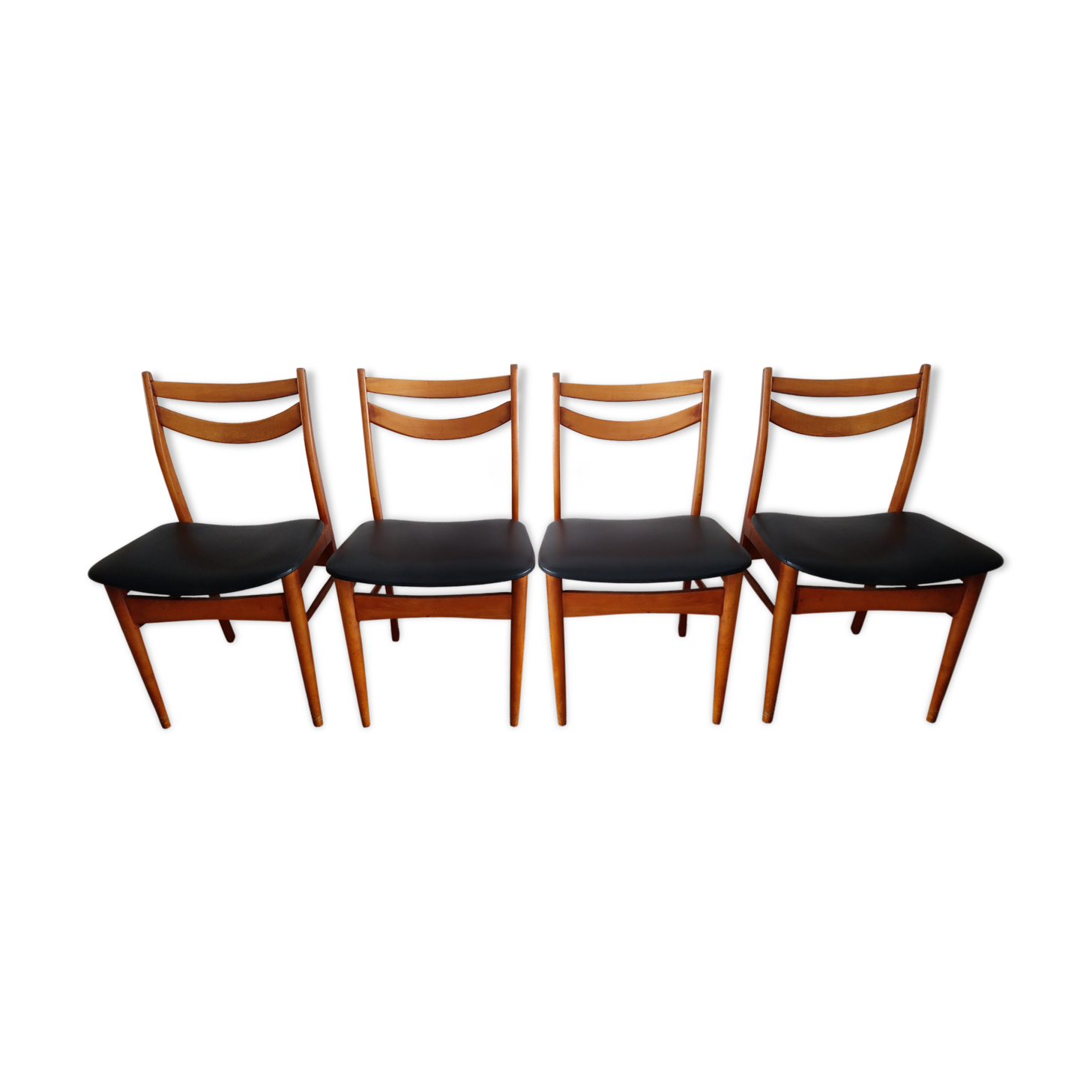 Set of 4 chairs scandinavian 70s