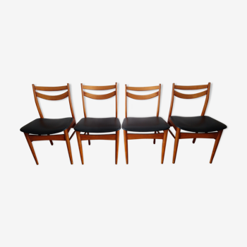 Set of 4 chairs scandinavian 70s