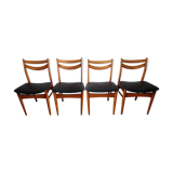 Set of 4 chairs scandinavian 70s