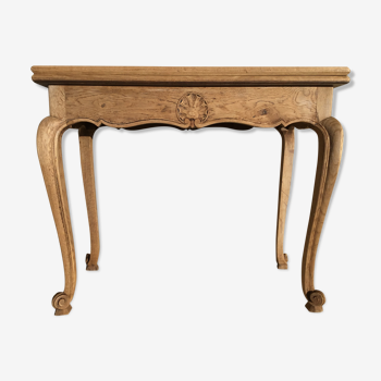 Console making Louis XV style game table in oak