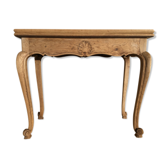 Console making Louis XV style game table in oak