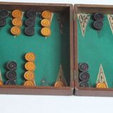 Antique backgammon or trictrac board, 1910-20s