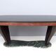 Dining Table by Vittorio Dassi with Oval Black Opaline Glass Top and Marble Base