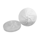 6 embossed glass oyster plates, 1970s Arcoroc France