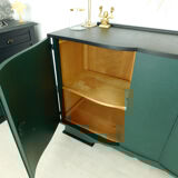 Art Deco buffet green and black
