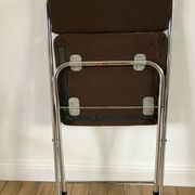 Pair of folding chairs eyrel made in france 1970s