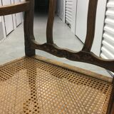 Fauteuil canné provençal style Louis XV