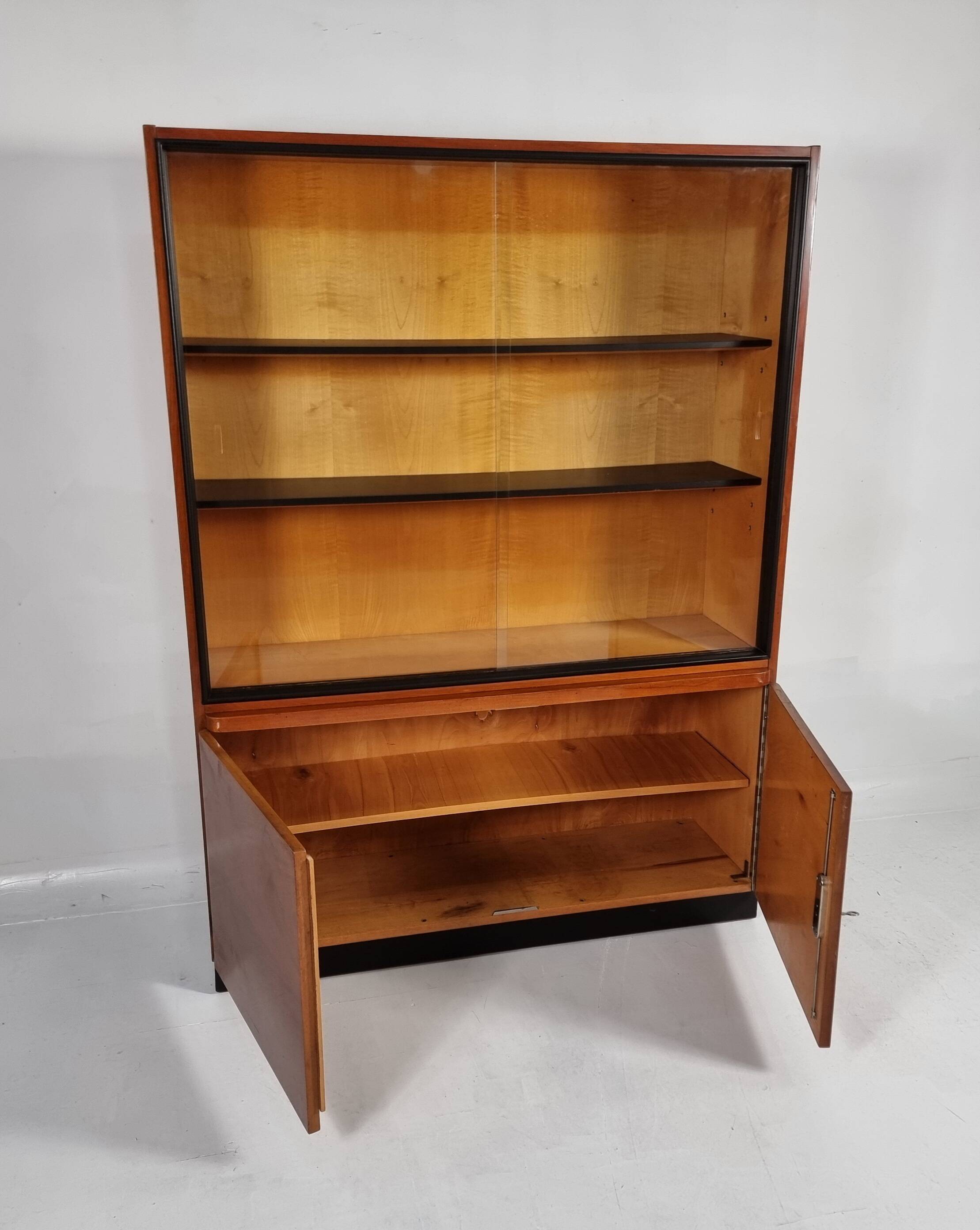 Vintage showcase in birch, 1970s