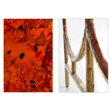 Decomposed coffee table in fractal resin signed Henri Fernandez