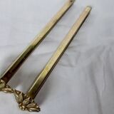 Brass tieback hook, curtain accessory, flower decor