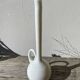 White opaline glass soliflore vase