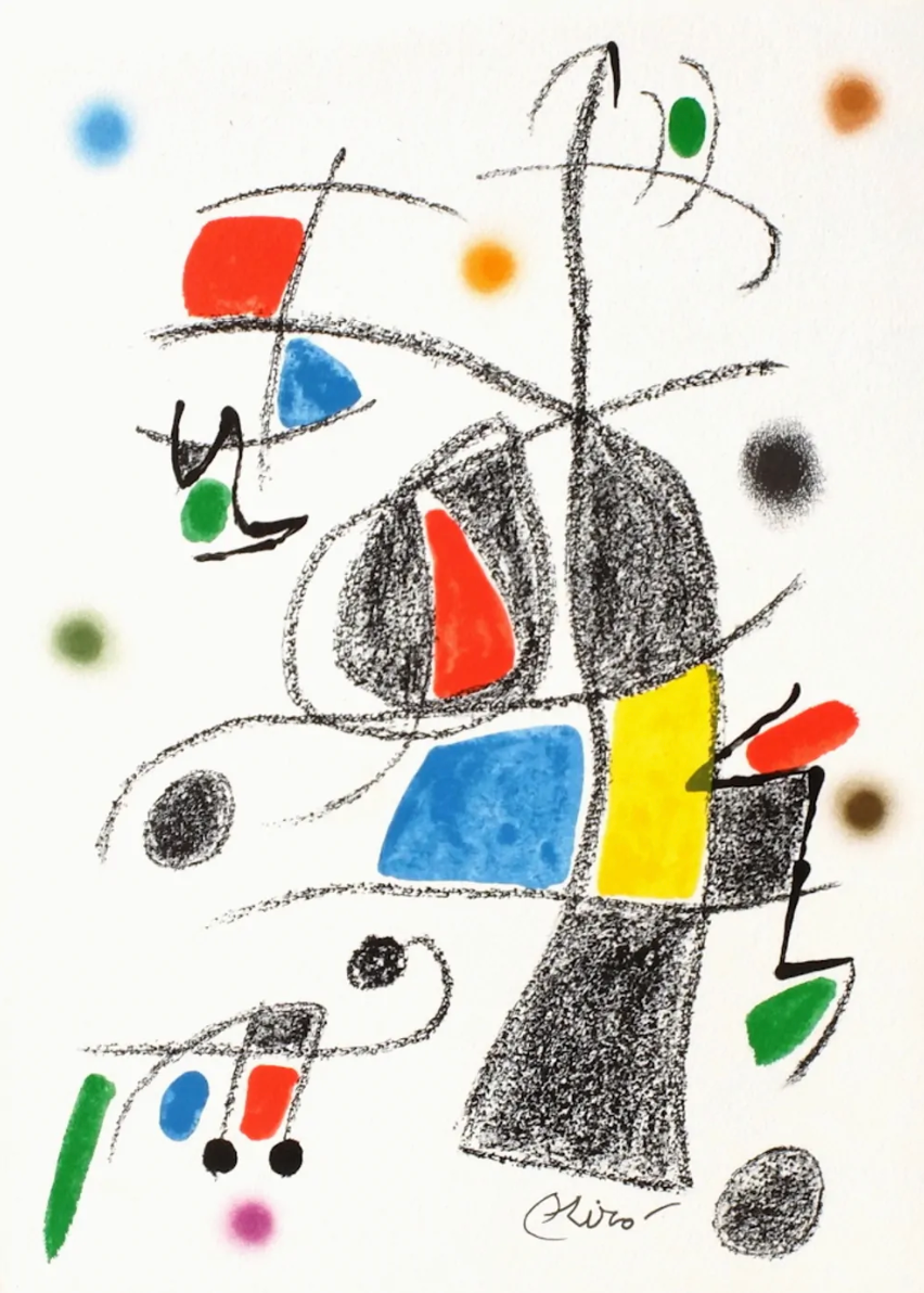 Lithographie originale Joan Miro 1975