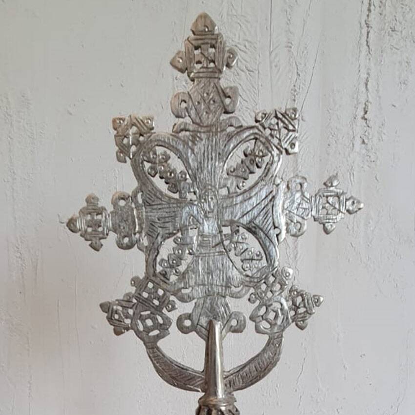 Ethiopian Coptic processional cross