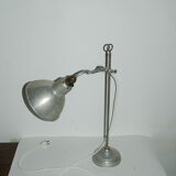 Lampe articulée art-déco laiton nickelé alu