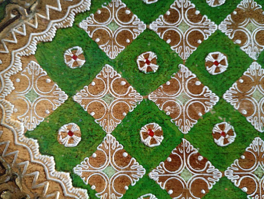 Vintage Italian Florentine Wood Tray - Mid Century